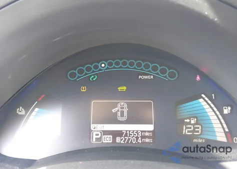 2017 Nissan Leaf S z USA, uszkodzony, nr VIN 1N4BZ0CPXHC311717